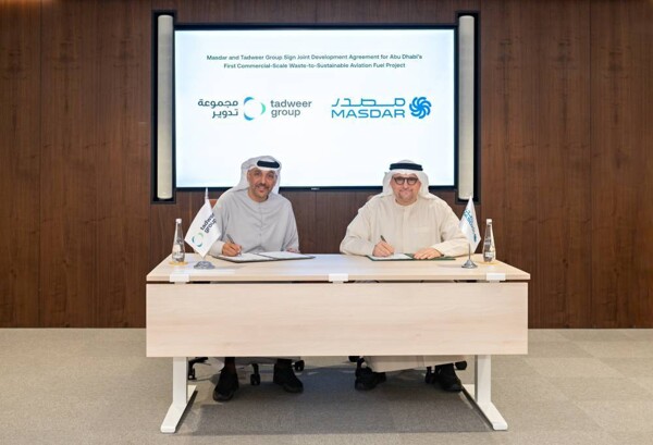 Masdar and Tadweir sign joint development agreement