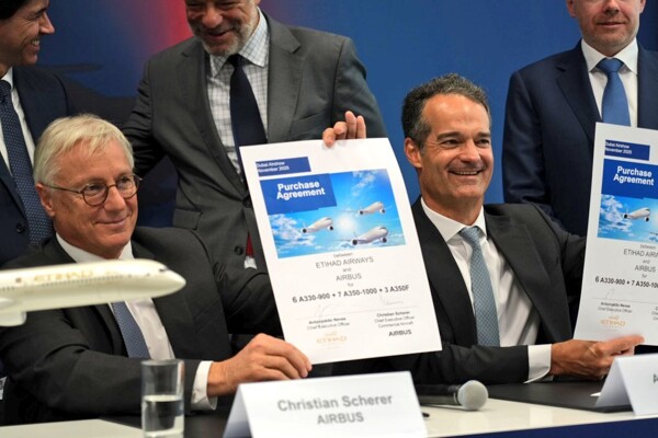 Etihad Airways Orders 32 New Aircraft from Airbus