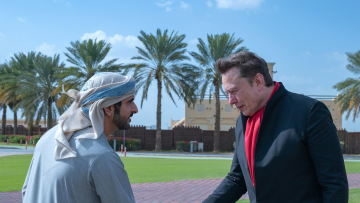 Sheikh Hamdan meets Elon Musk in Dubai